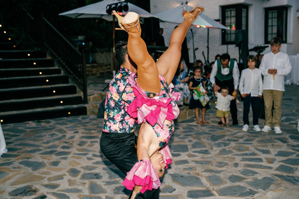 Flamenco dancer spinning, Casa de la Era wedding in Marbella