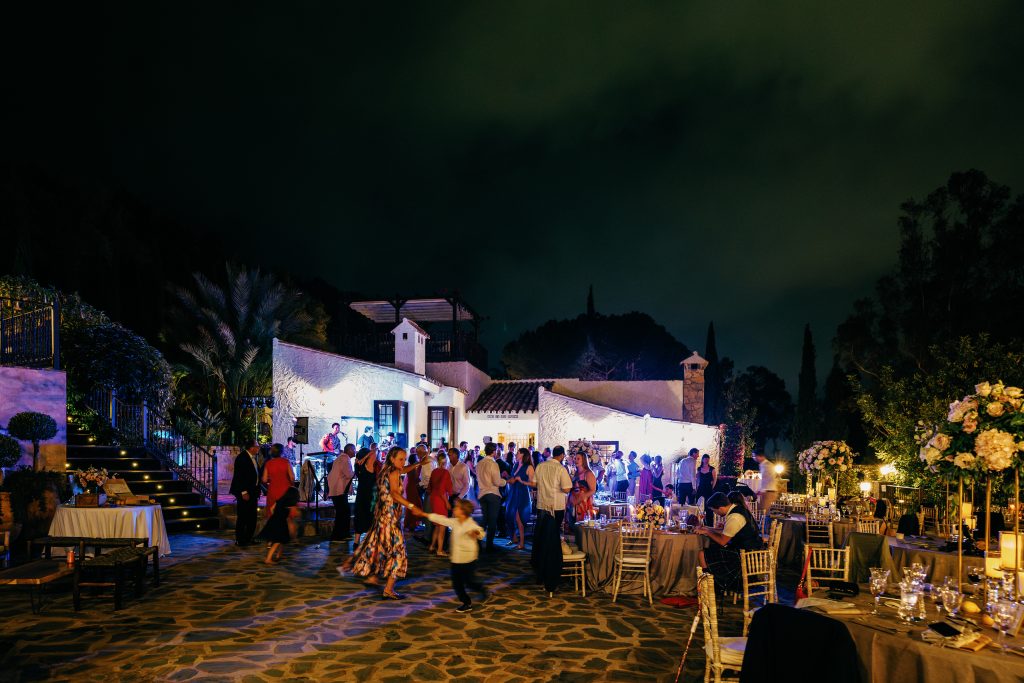 End of the night party at Casa de la Era, wedding in Marbella