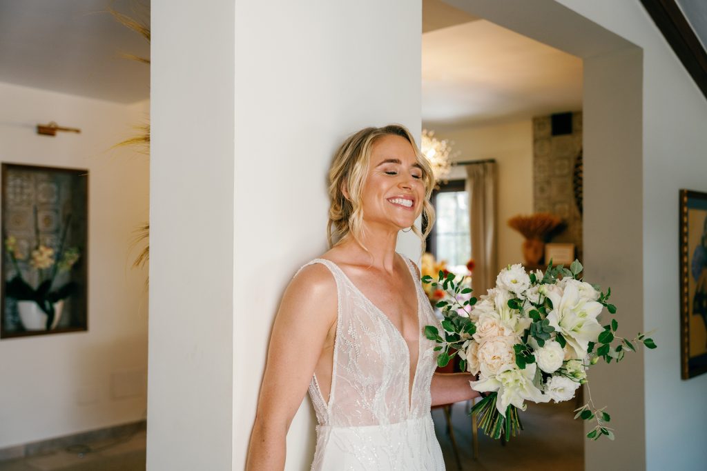 Portrait of the bride, Casa de la Era wedding in Marbella